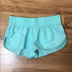 Blue athletic shorts